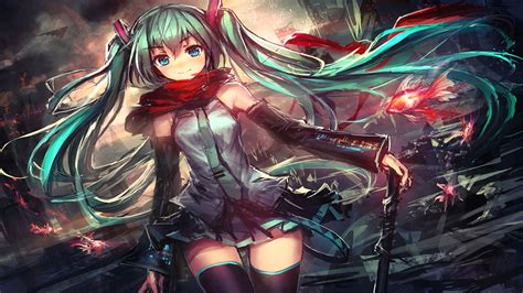 Perfect screen background display for desktop, iphone, pc, laptop, computer, android phone, smartphone, imac, macbook, tablet, mobile device. Hatsune Miku #6 - PS4Wallpapers.com