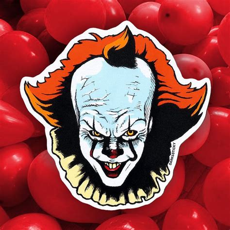 It Pennywise 2017 Sticker Etsy Clown Stickers Pennywise The Clown