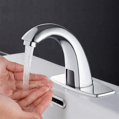 Installing an automatic faucet is the same as installing a traditional faucet, with a couple of added steps for installing the battery pack and electrical control box. Zinc Alloy Automatic Infrared Sensor Kitchen Basin Sink ...