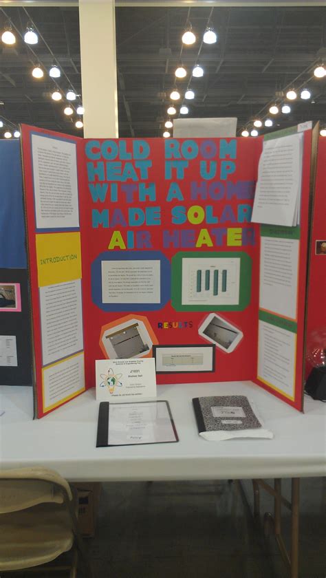 7th Grade Science Fair Project On A Solar Heater Built And Designed By