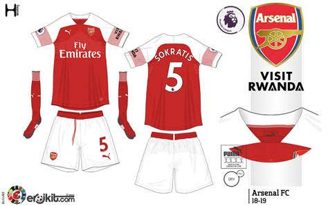 Kit Design By Eroj 2018 19 Arsenal Home Away E Third