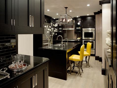 Black Wood Kitchen Cabinets Design Ideas