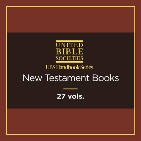 Ubs Handbook Series New Testament Books 27 Vols Logos Bible Software