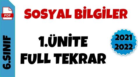 Sinif Sosyal B Lg Ler N Te Full Tekrar Youtube