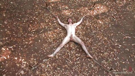 Dirk Wakefield In Gay Slave Is Tied To A Tree And Wanked Hd From Kink Men Men On Edge