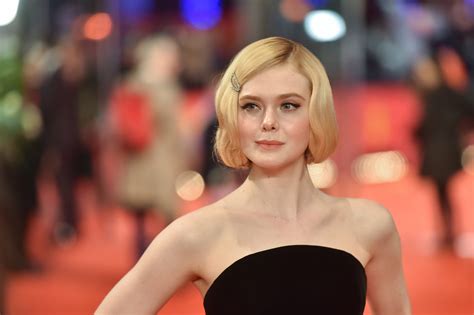 elle fanning proves the power of the no commitment bob vogue