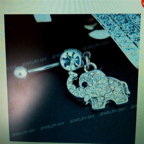 Elephant Belly Button Ring Elephant Belly Button Rings Belly