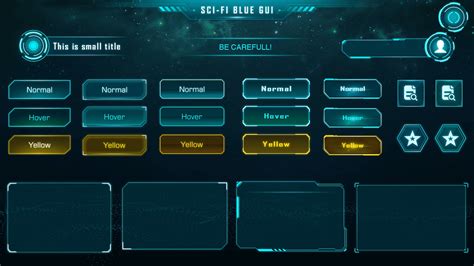 SCI-FI UI Pack_Components v2 by D.F.Y. STUDIO in 2D Assets - UE4