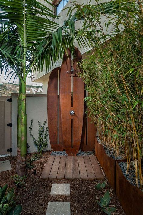 Surfboard Outdoor Shower Teak Outdoor Shower Teak Outdoor Shower Kit Private Outdoor Shower