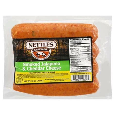 Nettles Sausage Sausage Smoked Jalapeno And Cheddar Cheese The Loaded