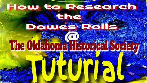 How To Research The Dawes Rolls The Oklahoma Historical Society