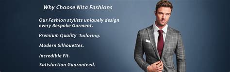Nita Fashions Estd 1953 Custom Made Suits Shirts Tuxedos Etc