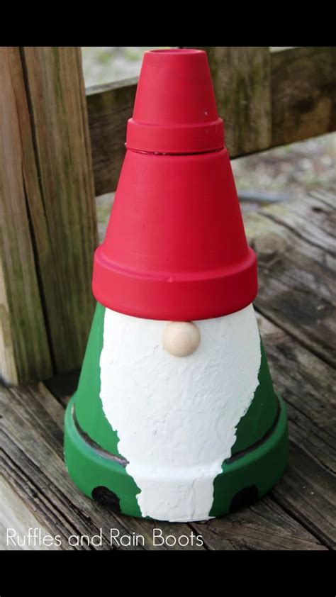 Clay Pot Gnome Statue For The Garden Too Cute And Easy Gnomes