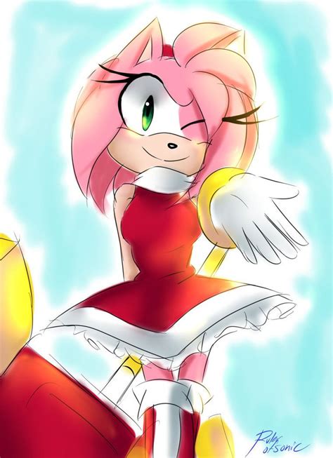 Roses Are Pink By Rulerofsonic On Deviantart Amy Rose Sonic Amy