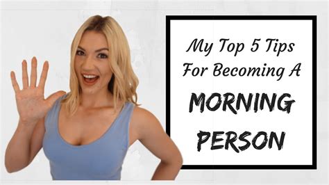 How To Become A Morning Person My Top 5 Tips Youtube