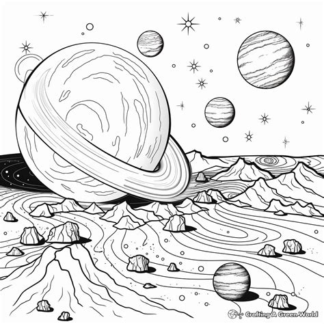 Explore The Cosmos With Our Planets Coloring Sheets Printable Space