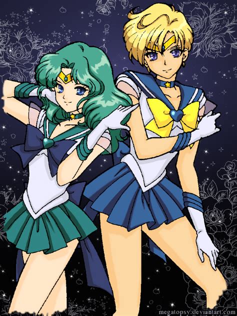 Sailor Uranus And Neptune By Megatopsy On Deviantart