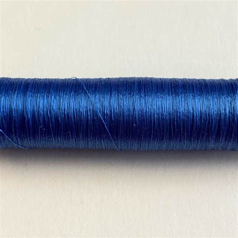 Mid Blue Translucent Goldwork Couching Thread Golden Hinde