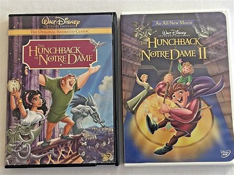 Lot 2 Hunchback Of Notre Dame I And Ii Disney Dvds Animated Movies