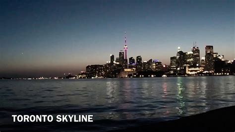 Toronto Skyline View From Polson Pier Youtube