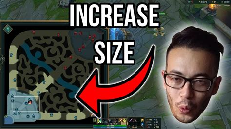 How To Increase Mini Map Size In Lol League Of Legends Mini Map Youtube