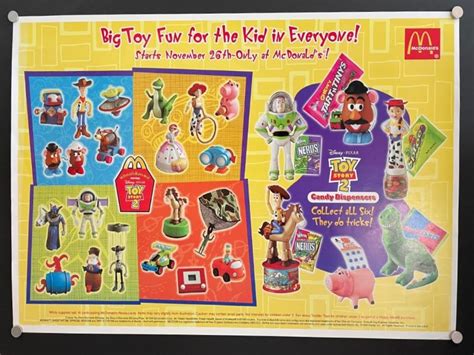 Toy Story 2 1999 Original Mcdonalds Promotional Movie Poster Hollywood Movie Posters