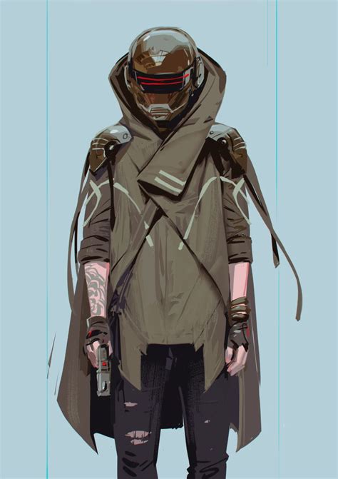 Civilian By Heri Irawan Cyberpunk Character Sci Fi Concept Art