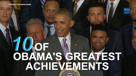 10 Of Obamas Greatest Accomplishments Youtube