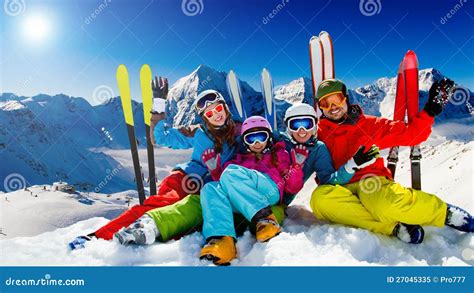 Skiing Winter Fun Royalty Free Stock Photo Image 27045335