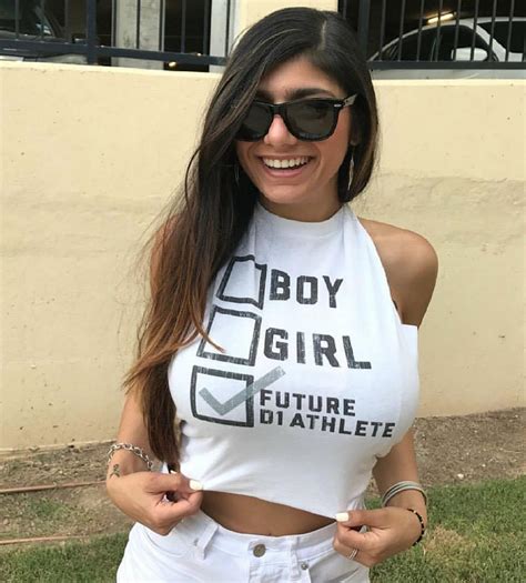 Babe Girl Future D Athlete Mia Khalifa Meme White Shirt Archives PYGear Com