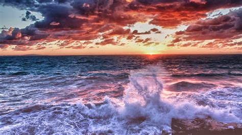 Fond d écran le coucher du soleil mer eau rive ciel la photographie plage lever du