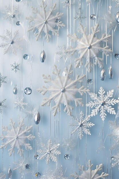 Premium Ai Image Snowflakes Are A Beautiful Backdrop For A Winter