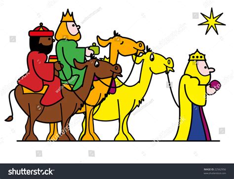 Three Wise Men Following The Star Clip Art Library Images And Photos Finder