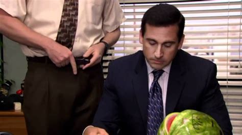 The Office Michael Talking With Food In His Mouth Youtube