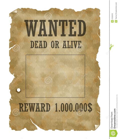 The song is about the life of a rock star, written in the perspective of a cowboy in the wild west. Wanted Dead Or Alive Stock Photo - Image: 2155310