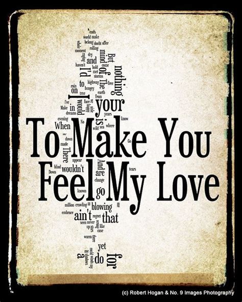 To Make You Feel My Love Lyrics Adele Dylan Garth By No9images 3000