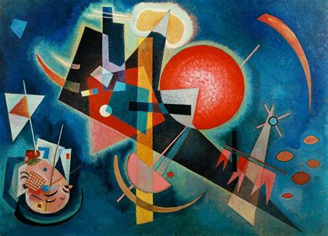 Wassily Kandinsky In The Blue Blauw Schilderij Abstract Idee Verf