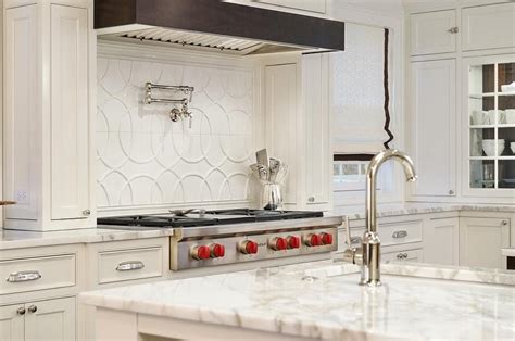 Walker Zanger Studio Moderne Paramount White Matte Tile Kitchen Designs