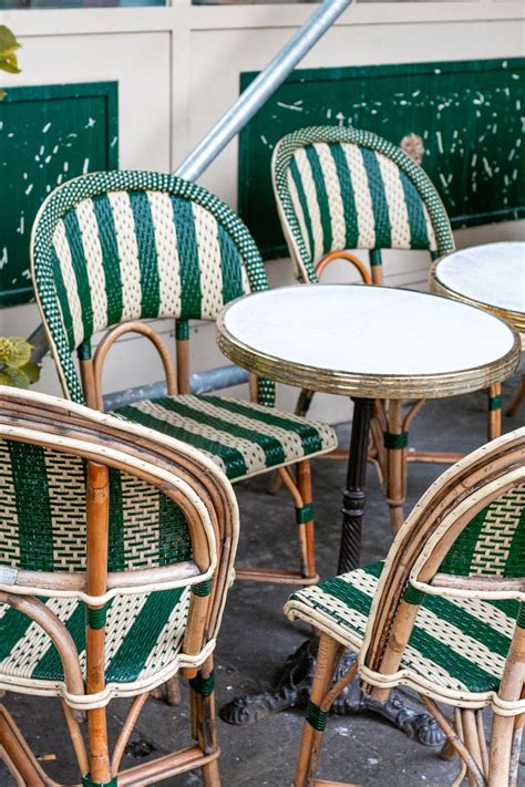 Green Bistro Chairs Photo Parisian Bistro Chairs French Etsy