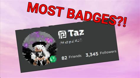 Who Has The Most Badges On Roblox Youtube