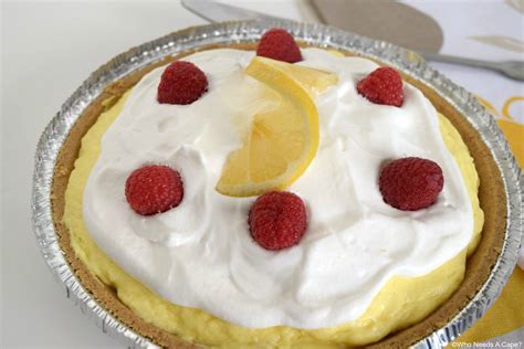 Raspberry Lemonade No Bake Pie Who Needs A Cape
