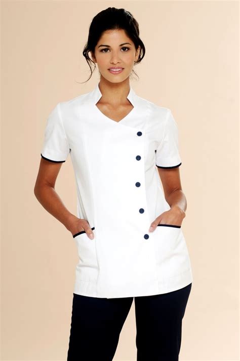 Nursing Uniform Tunic L2 Nurse Uniform Beauty Uniforms Uniform Design