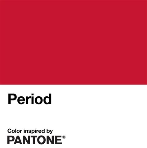 Period Pantones New Red Colour Promotes Period Positivity
