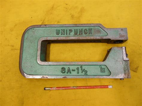 C Frame Punch Sheet Metal Hole Press Brake Tool Unit Unipunch Usa 8a 1 1 2 Ebay