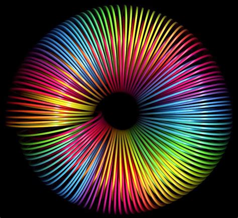 Rainbow Slinky Rainbow Art Optical Illusions Art Rainbow Colors
