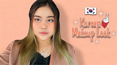 Tutorial Makeup Korea Diwajah Chubby Korean Makeup Look Youtube