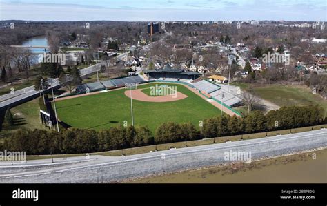 Labatt Memorial Park In London Canada Aerial Oldest Continually