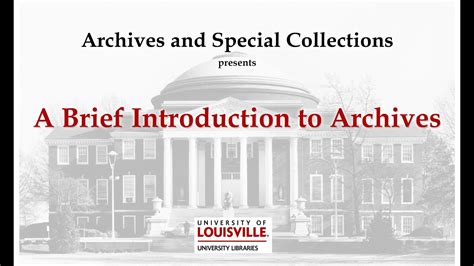A Brief Introduction To Archives YouTube