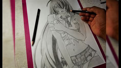 Pencil Drawing Hot Cartoon Sexy Anime Girl Time Lapse NPKdrawing