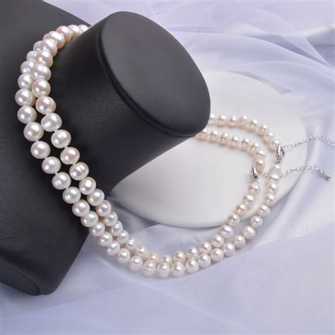 White Freshwater Pearl Necklace Cjdropshipping